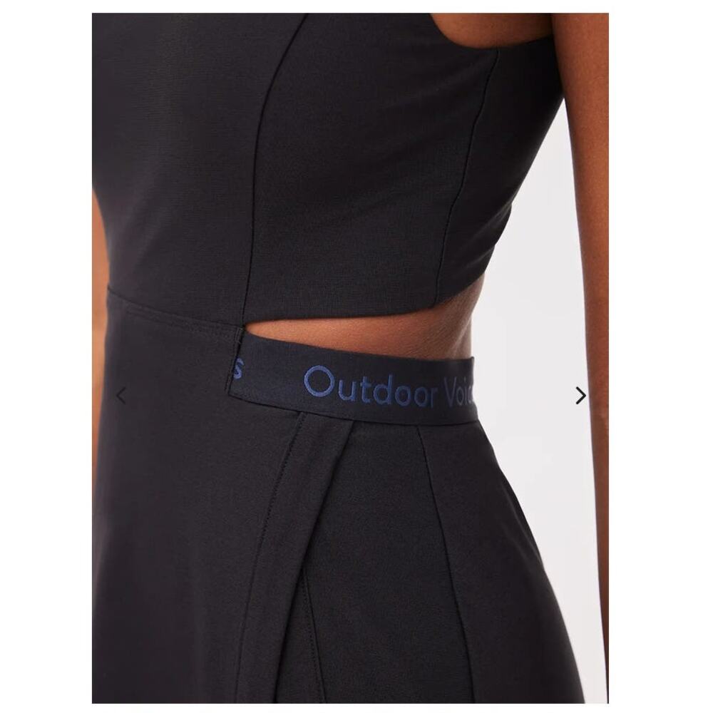 NWT OV Outdoor Voices Court Dress cutout back with shorts - LARGE - black -LARGE - Picture 7 of 8